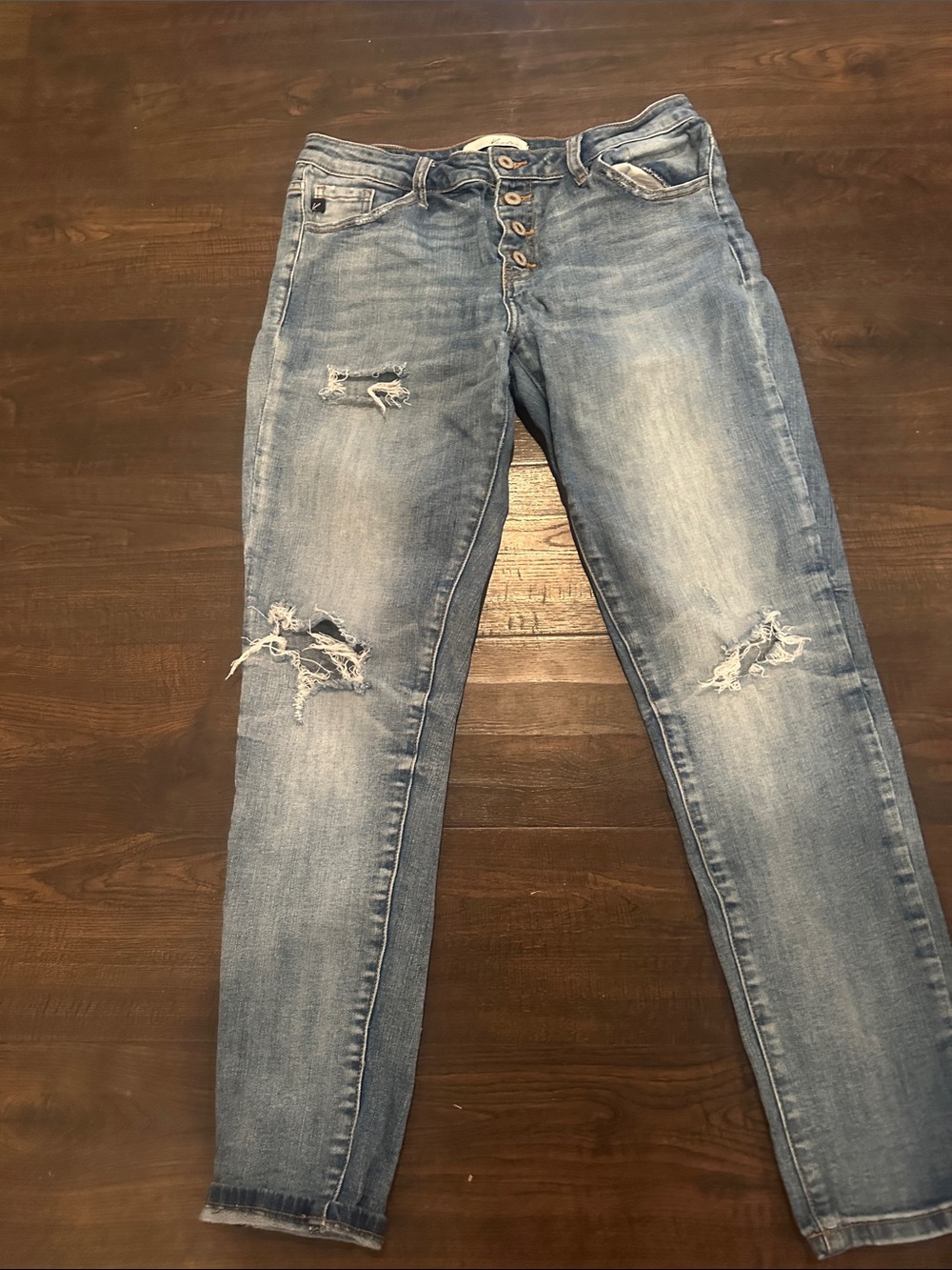 KanCan Light Blue Distressed Boyfriend Jeans